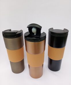 Vaso térmico cafetero cromado