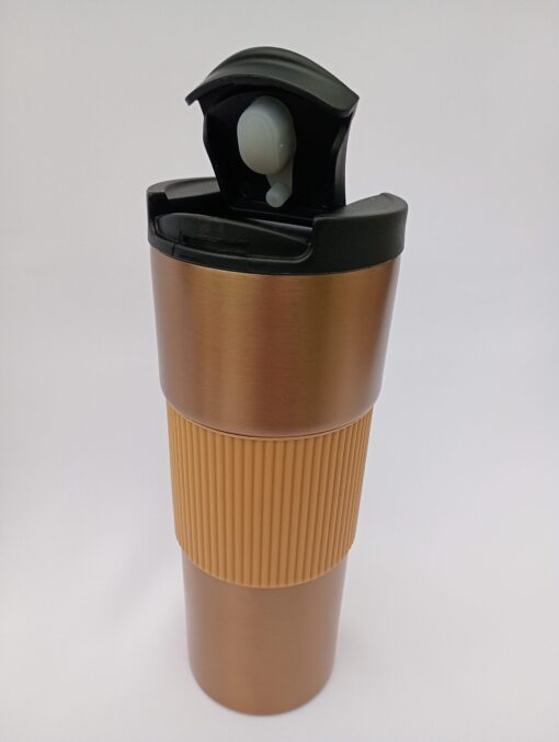 Vaso térmico cafetero cromado - Imagen 4